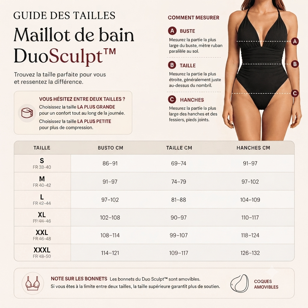 DuoSculpt™ — Le maillot de bain dans lequel tu te sens à l'aise