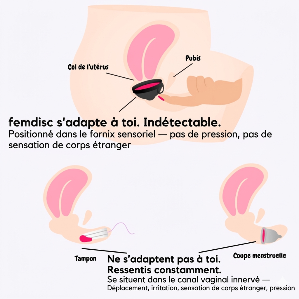 MYLIBEAUTY - Disque Menstruel avec Languette