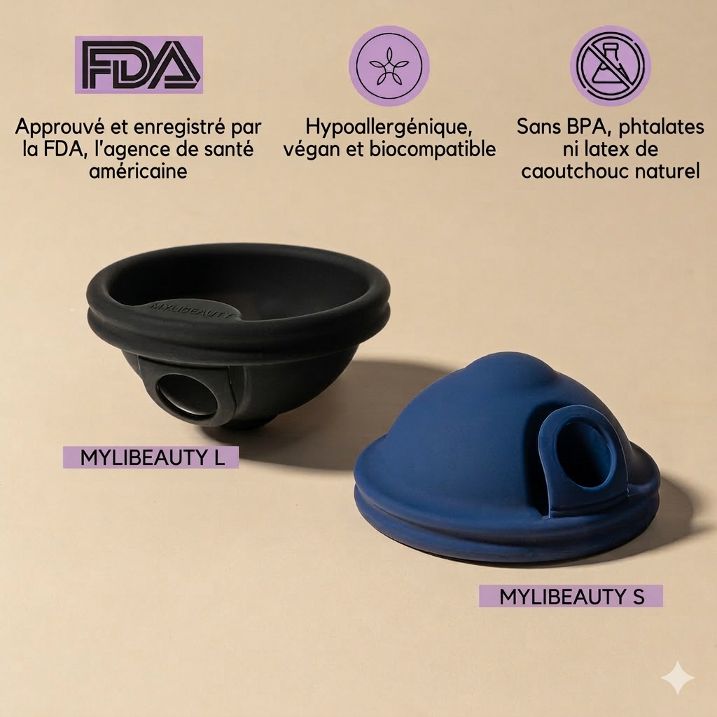 MYLIBEAUTY - Disque Menstruel avec Languette