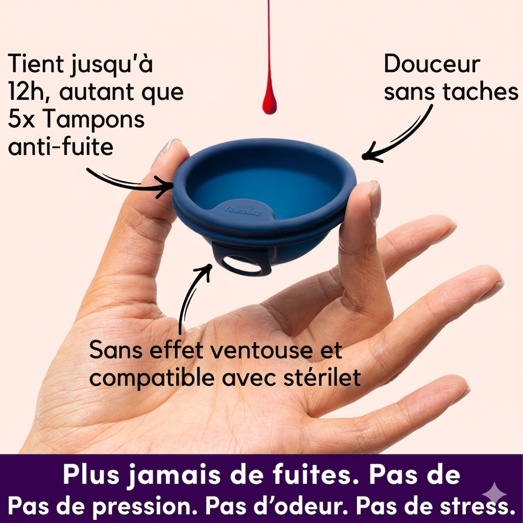 MYLIBEAUTY - Disque Menstruel avec Languette